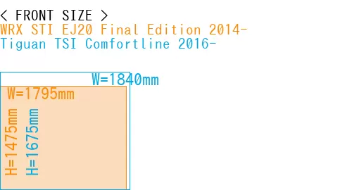 #WRX STI EJ20 Final Edition 2014- + Tiguan TSI Comfortline 2016-